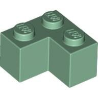 LEGO Sand Green Brick 2 x 2 Corner 2357 - 4155044