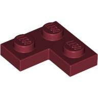 LEGO Dark Red Plate 2 x 2 Corner 2420 - 4164222