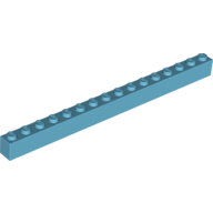 LEGO Medium Azure Brick 1 x 16 2465 - 6261323