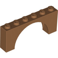 LEGO Medium Nougat Brick, Arch 1 x 6 x 2 - Medium Thick Top without Reinforced Underside 15254 - 6106193