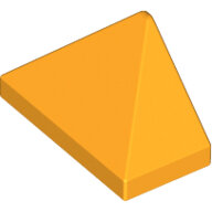 LEGO Bright Light Orange Slope 45 2 x 1 Triple with Bottom Stud Holder 15571 - 6078294
