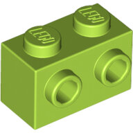 LEGO Lime Brick, Modified 1 x 2 with Studs on 1 Side 11211 - 6208291