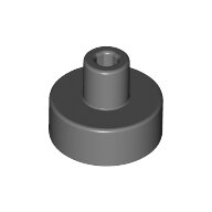 LEGO Dark Bluish Gray Tile, Round 1 x 1 with Bar and Pin Holder 20482 - 6271752