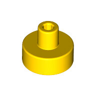LEGO Yellow Tile, Round 1 x 1 with Bar and Pin Holder 20482 - 6232001