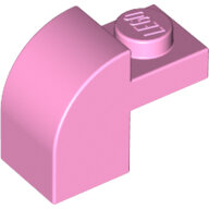 LEGO Bright Pink Brick, Modified 1 x 2 x 1 1/3 with Curved Top 6091 - 6204515