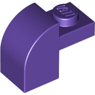 LEGO Dark Purple Brick, Modified 1 x 2 x 1 1/3 with Curved Top 6091 - 6143993