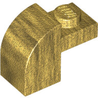 LEGO Pearl Gold Brick, Modified 1 x 2 x 1 1/3 with Curved Top 6091 - 4611707