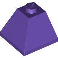 LEGO Dark Purple Slope 45 2 x 2 Double Convex 3045 - 6107202