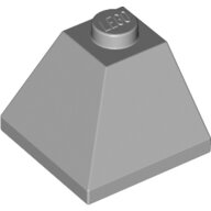 LEGO Light Bluish Gray Slope 45 2 x 2 Double Convex 3045 - 4216250