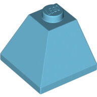 LEGO Medium Azure Slope 45 2 x 2 Double Convex 3045 - 6036493