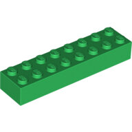 LEGO Green Brick 2 x 8 3007 - 4141384