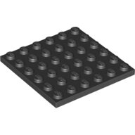 LEGO Black Plate 6 x 6 3958 - 395826