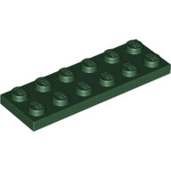 LEGO Dark Green Plate 2 x 6 3795 - 4245554