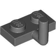 LEGO Dark Bluish Gray Plate, Modified 1 x 2 with Arm Up (Horizontal Arm Length 5mm) 4623b - 4611703