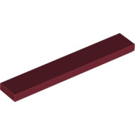 LEGO Dark Red Tile 1 x 6 6636 - 4650865