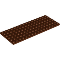 LEGO Reddish Brown Plate 6 x 16 3027 - 6132734