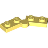 LEGO Bright Light Yellow Hinge Plate 1 x 4 Swivel Base with Same Color Hinge Plate 1 x 4 Swivel Top (2429 / 2430) 2429c01 - 6296491