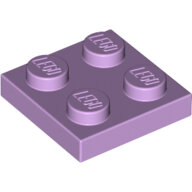 LEGO Lavender Plate 2 x 2 3022 - 6099339