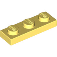 LEGO Bright Light Yellow Plate 1 x 3 3623 - 6296492