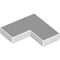 LEGO White Tile 2 x 2 Corner 14719 - 6058329