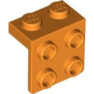 LEGO Orange Bracket 1 x 2 - 2 x 2 44728 - 4277929