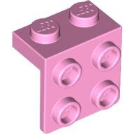 LEGO Bright Pink Bracket 1 x 2 - 2 x 2 44728 - 4277930