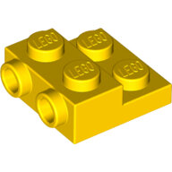 LEGO Yellow Plate, Modified 2 x 2 x 2/3 with 2 Studs on Side 99206 - 6248833
