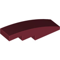 LEGO Dark Red Slope, Curved 4 x 1 61678 - 4551604
