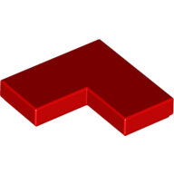 LEGO Red Tile 2 x 2 Corner 14719 - 6078641