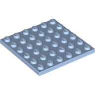 LEGO Bright Light Blue Plate 6 x 6 3958 - 6173947