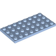 LEGO Bright Light Blue Plate 4 x 8 3035 - 6056280