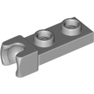 LEGO Light Bluish Gray Plate, Modified 1 x 2 with Small Tow Ball Socket on End 14418 - 6043639