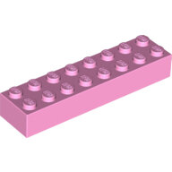 LEGO Bright Pink Brick 2 x 8 3007 - 6338201