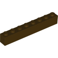 LEGO Dark Brown Brick 1 x 8 3008 - 4518560