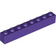 LEGO Dark Purple Brick 1 x 8 3008 - 4224480