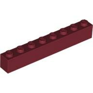 LEGO Dark Red Brick 1 x 8 3008 - 4224519