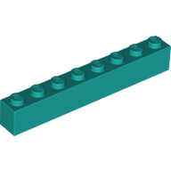LEGO Dark Turquoise Brick 1 x 8 3008 - 6289133