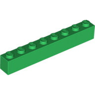 LEGO Green Brick 1 x 8 3008 - 4143953