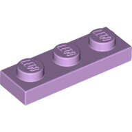 LEGO Lavender Plate 1 x 3 3623 - 6112961