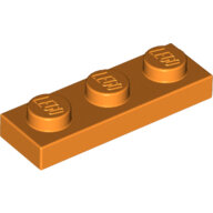LEGO Orange Plate 1 x 3 3623 - 6147047