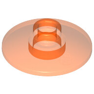 LEGO Trans-Neon Orange Dish 2 x 2 Inverted (Radar) 4740 - 3006347