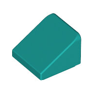 LEGO Dark Turquoise Slope 30 1 x 1 x 2/3 54200 - 6278172