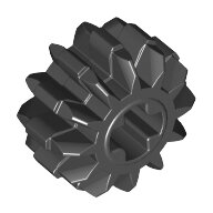 LEGO Black Technic, Gear 12 Tooth Double Bevel 32270 - 4177431