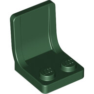 LEGO Dark Green Minifigure, Utensil Seat (Chair) 2 x 2 with Center Sprue Mark 4079b - 4538760