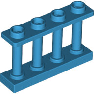LEGO Dark Azure Fence 1 x 4 x 2 Spindled with 4 Studs 15332 - 6211359