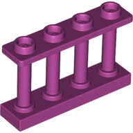 LEGO Magenta Fence 1 x 4 x 2 Spindled with 4 Studs 15332 - 6277611