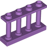 LEGO Medium Lavender Fence 1 x 4 x 2 Spindled with 4 Studs 15332 - 6093465