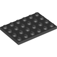 LEGO Black Plate 4 x 6 3032 - 303226