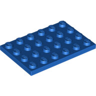 LEGO Blue Plate 4 x 6 3032 - 303223