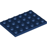LEGO Dark Blue Plate 4 x 6 3032 - 6037887